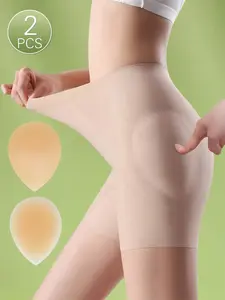 Women's Invisible Reusable Silicone Butt Pads, 2-Pack, Enhance Hip Curve, Perfect Fit, Supportive, Suitable for All Body Types, Soft Silicone Pads