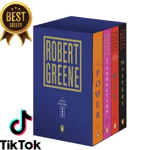 Robert Greene 4-Book Boxed Set: The 48 Laws of Power; The Art of Seduction; The 33 Strategies of War; Mastery Paperback