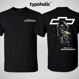 Chevrolet Silverado Reaper T-Shirt/Hoodie Racing Style For Car Lover Men Cotton Short Sleeve Streetwear, Made In USA.