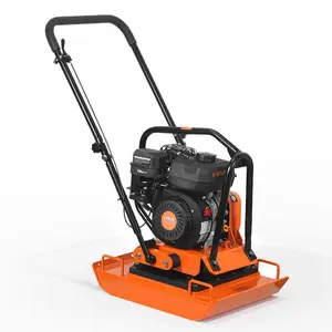 fathersdaygift VEVOR Plate Compactor, 7 HP 196CC Gas Engine, 5400 VPM Vibrating Ground Rammer, 4440 lbs Compaction Force, 23x 18 in Plate, Walk Behind Compactor for Paver Landscaping, Asphalt, Foundation, Soil