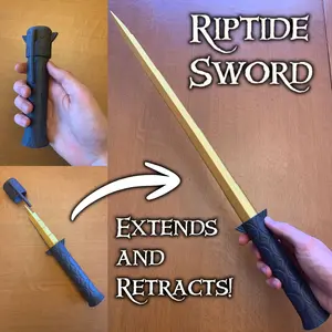 Riptide Cosplay Sword Pen | EXTENDABLE and RETRACTABLE