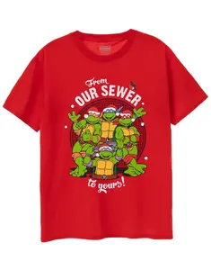 Teenage Mutant Ninja Turtles Shirt, From Our Sewer to Yours Christmas Shirt, Nostalgic 90s Retro TMNT Holiday Gift