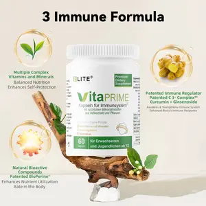 Elite Nutrition Multivitamin and Mineral Supplement for Woman and Man Healthcare , with Iron, Vitamin A, Zinc, Vitamin D, Vitamin C, Vitamin K12 and B-Complex, Edible Multivitamin Optimum for Daily Nutritional Support, 60cps, Dietary Health.