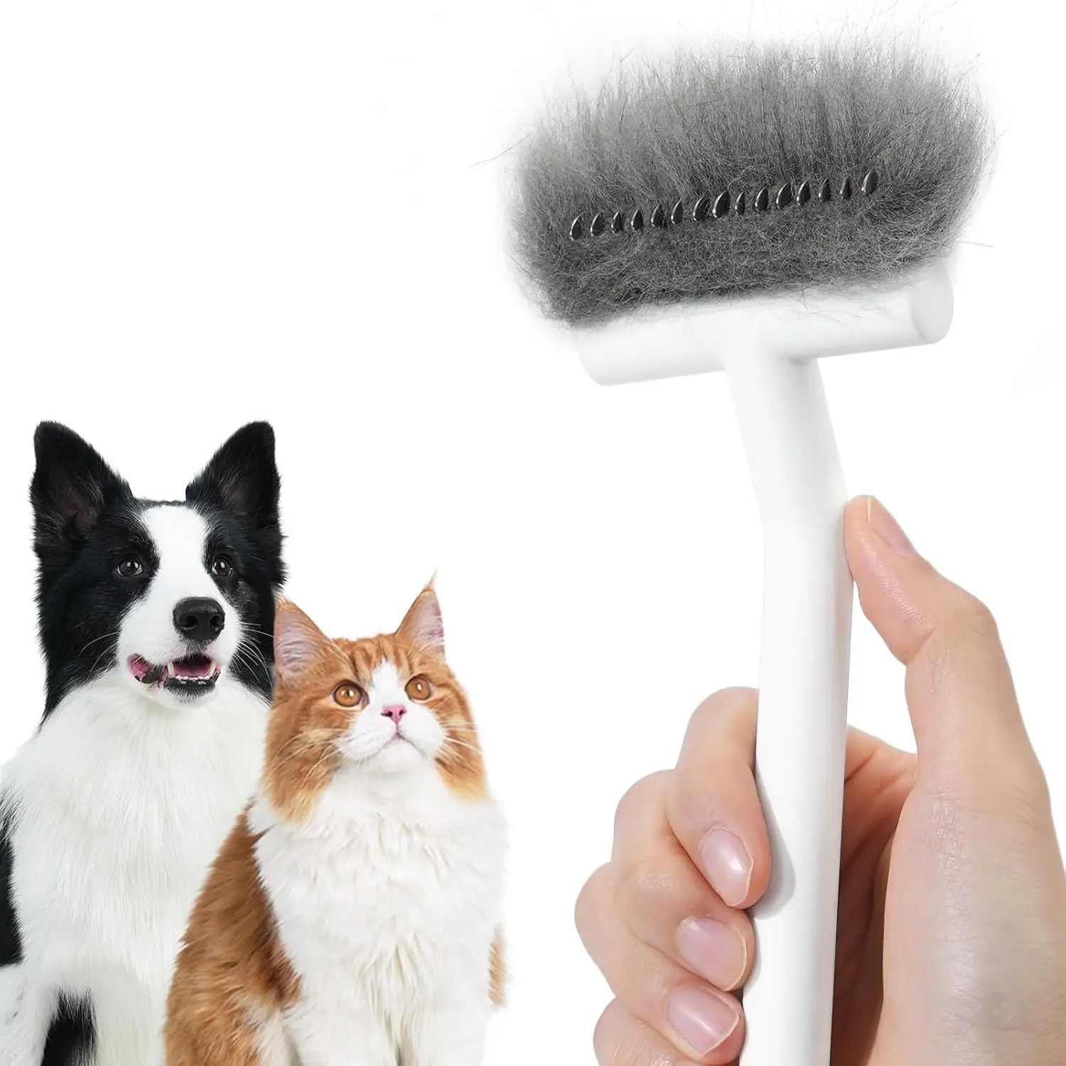 aumuca Dematting Undercoat Mat Lift Comb - Pet Grooming Animal Deshedding Tool, Easy Fur Release Rake for Daily Dog & Cat Grooming