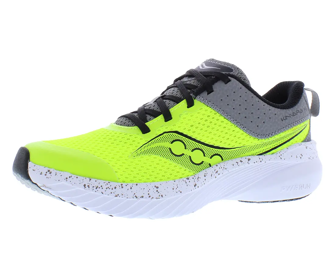 Saucony Kinvara 14 Girls' Preschool Running Shoes, Lace-Up Sport Sneaker with Lace to Toe Design for Kids, Lace Closure