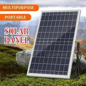 Portable Solar Panel Kit, Off Grid Solar 10w Solar Charger with 50a Controller, USB 5v, Ideal for Camping, Hiking, Car, Boat, Emergency Power Supply