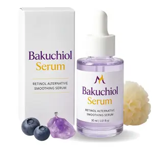 Bakuchiol Serum 1.01 fl oz Natural Retinol Alternative for Face Vegan Anti-Aging Wrinkle Serum Smooths Hydrates Firms Skin Gentle Botanical Formula for Sensitive Skin