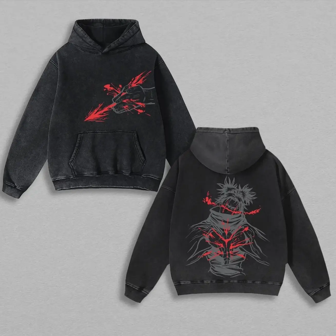 Choso Kamo Hoodie – JJK Merch Clothing Washed Cotton Hoodie. Premium oversized fit with vintage wash featuring Choso’s cursed technique. A must-have for Jujutsu Kaisen anime fans and streetwear lovers MMD