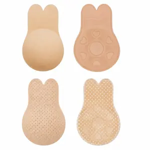 2 Pairs Nipple Covers Sticky Push up Bra Added Lift Seamless Ultra-Thin Pasties Adhesive Bras Women Womenswear
