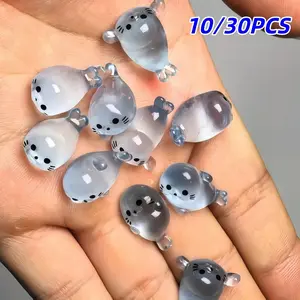 30 Glowing Mini Seal Resin Figurines, Night Glow Small Animal Decorations, Cute Sea Lion Micro Landscape Fish Tank Ornaments Aquarium Decor