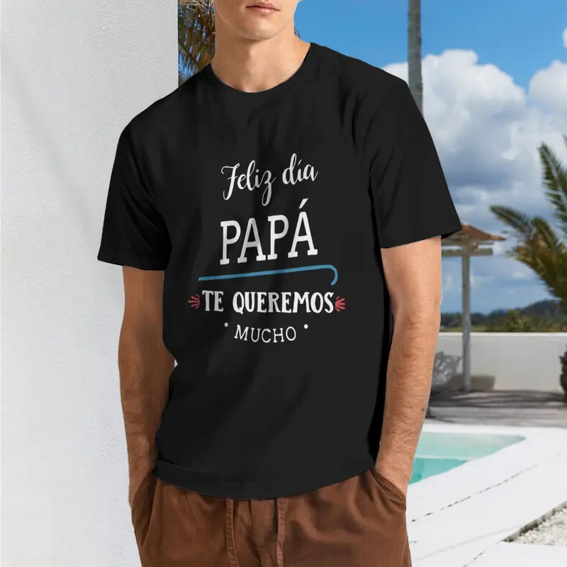 Boys' 100% Cotton Fabric T-Shirt - Classic Short-Sleeve Graphic, Oversized Relaxed Fit, Breathable Crew Neck, Navy Blue, Quick-Dry, All-Seasons Casual Top for Father's Day Gifts (S, M Sizes)