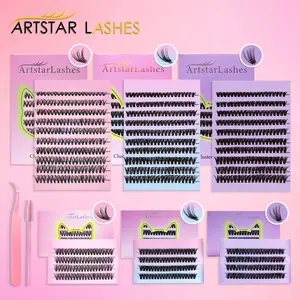 ArtstarLashes Cluster Eyelashes 30P/40P/50P Length Mix8-14 Mix8-16 Natural Voluminous Easy Application Comfortable Wear for Everyday & Special Occasions Versatile Use