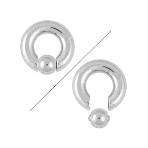 Captive Bead Ring with Spring Closure Body Jewelry