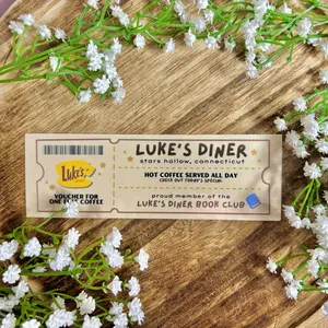 Luke’s Diner Book Club Laminated Cardstock Bookmark