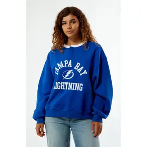 WILD COLLECTIVE Women's x NHL Tampa Bay Lightning Henley Sweatshirt