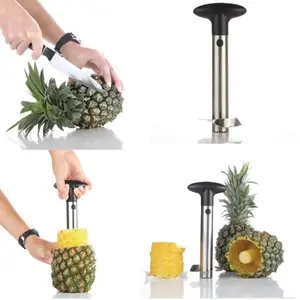Premium 304 Stainless Steel Pineapple Corer & Slicer — Easy Stem Remover, Heavy-Duty Kitchen Gadget