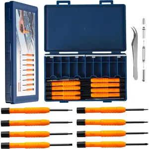 Precision Screwdriver Set with Magnetic Tips, 8-in-1 Multi-Function Screwdrivers, 4-in-1 Magnetic Mini Screwdriver, Tweezers, Storage Case, Mini Repair Tool Kit for Electronics, Watches, Eyeglasses