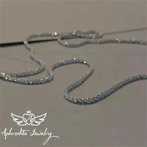 Women’s sparkling light-luxury niche-design necklace — auspicious, suitable for anniversaries, birthdays, and everyday wear