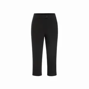 Cider Mid Rise Solid Legging Capri Pants