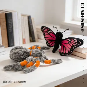 New Insect Series Spider Plush Toy, Mantis Stuffed Toy, Ant Doll, Funny Children's Gift sanemi thingies teddy bear
