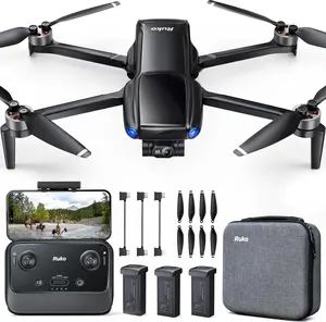 Ruko U11MINI 4K, Drones with Camera for Adults 4K Video 8K Photo, Under 249g, 3-Axis Gimbal EIS, 20000ft Transmission, AI Takeoff/Landing, Auto Return, GPS with Beeper, Beginner (96-Min Flight)