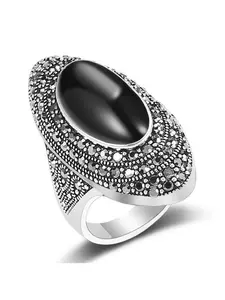 Women's Ring, Dark Bohemian Style, Vintage Baroque Design, High Fashion Jewelry, Perfect for Daily Wear, Ladies' Accessories