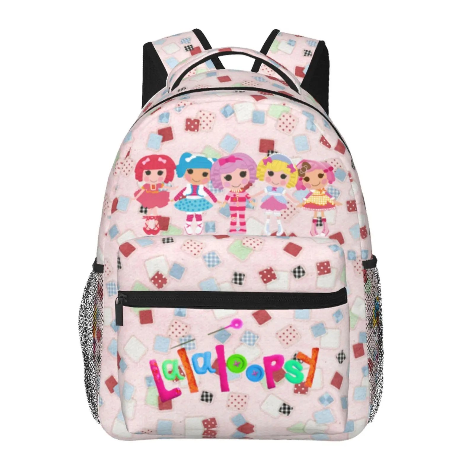 Lalaloopsy School Backpack for Kids We're Lalaloopsy Netflix Backpack with Adjustable Straps Cartoon MGA Lalaloopsy lightweight fashion backpack for back to school gifts