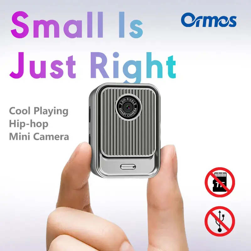 Ormos 2025 Mini camera S130,Mini life camera,640P 0.96" IPS colos Screen.60 mins Length of use.Suitable for sports and outdoor activities, light and p