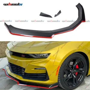 For 2016-2024 Chevy Camaro LT LS RS SS Front Bumper Lip , Red Line Air Dam Lower Chin Spoiler Splitter, Protection Body Kit Carbon Fiber Rear Trunk Spoiler Autos Automotive