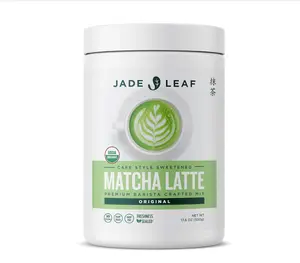 Jade Leaf Matcha Organic Matcha Latte Mix - Bulk Value Size - Lightly Sweet Japanese Matcha Green Tea Powder with Organic Cane Sugar for Café Style Blend, 17.6 Ounce / 500g (Pack of 1)