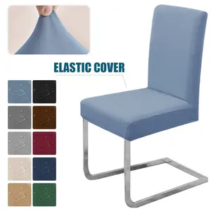 Splash proof Universal Chair Cover Soft Spandex Elastic Dining Chair Slipcover Dustproof for Restaurant Office Hotel Wedding Home Decor Stretch Chair Slipcover