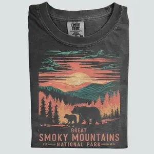 Vintage Smoky Mountains National Park T-Shirt, Vintage 90s Y2K Shirt, Retro Style T-Shirt