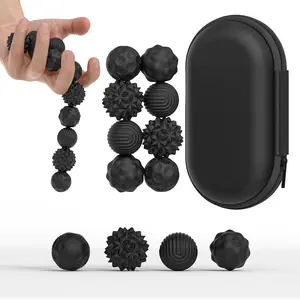 8pcs Sensory Magnetic Balls With Storage Box, Textured Surface Design, Silent And Portable, Fun Desk Gadget, Stress Relieving Accessory, Stress Relief Toy For Adults, Perfect For Daily Relaxation, Office Leisure And Home Entertainment Accessory