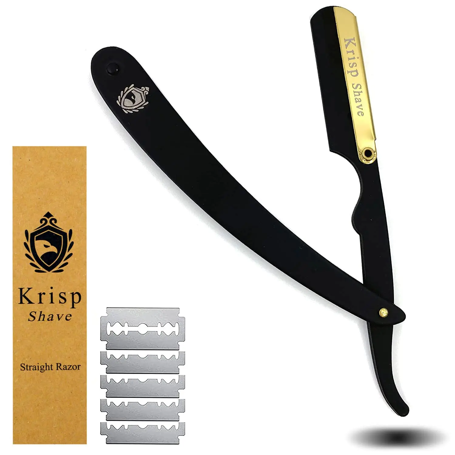 Finger Clip Razor Professional Classic Straight Edge Barber Razor For Close Shaving ...