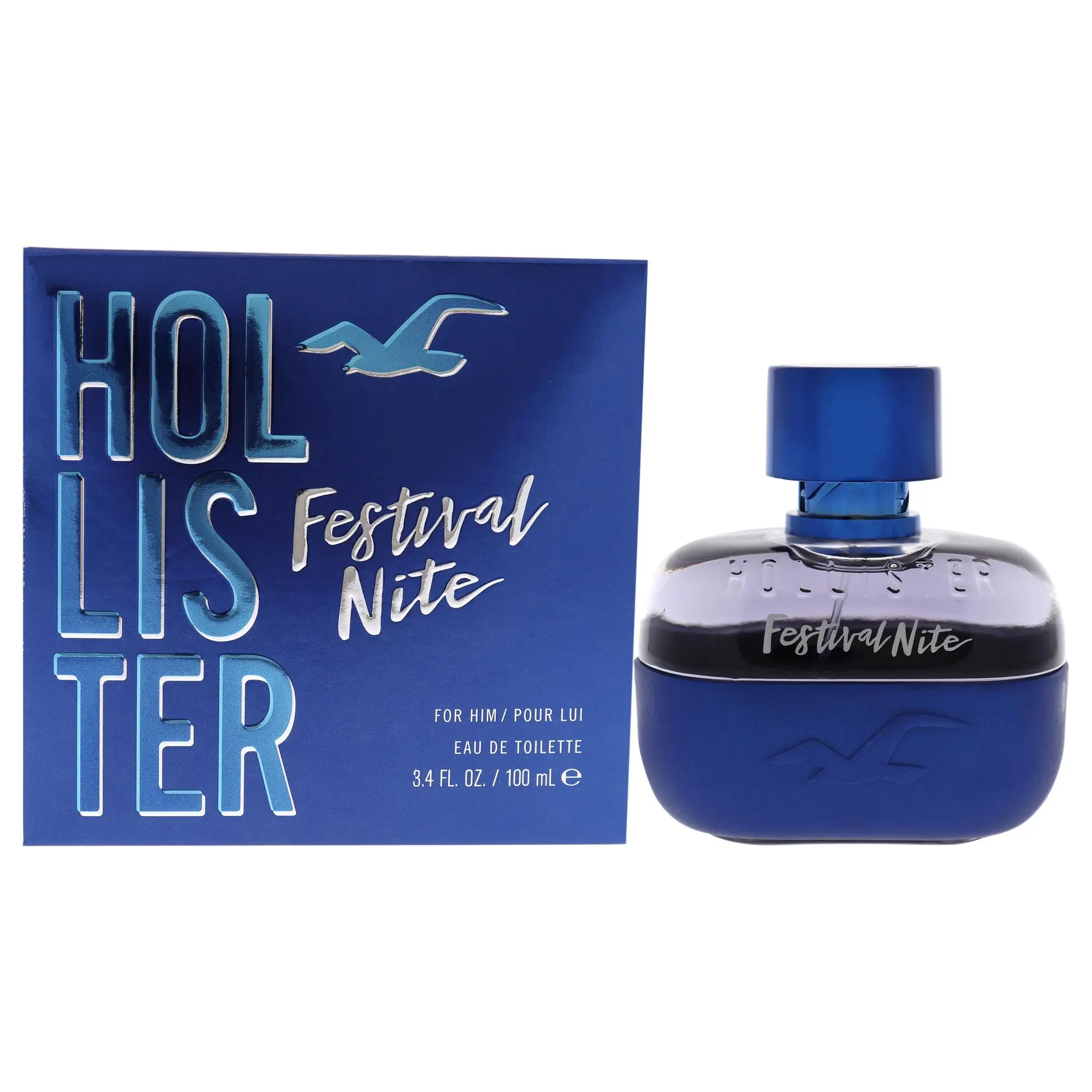 Festival Nite by Hollister Men's Fragrance, 3.4 fl oz EDT Spray, Single Bottle