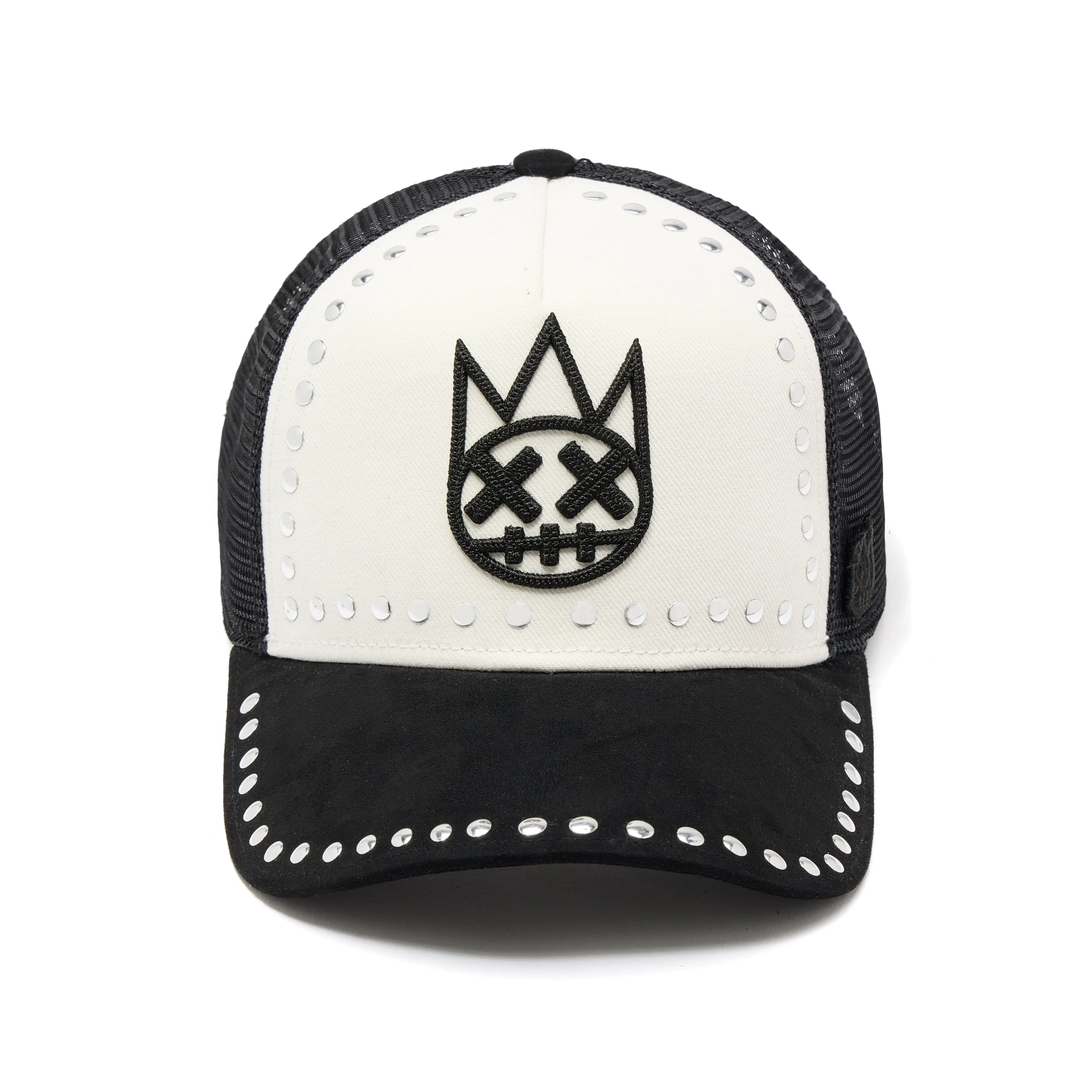 Cult's Mesh Back Trucker Hat "Divine Sounds" In Black/White