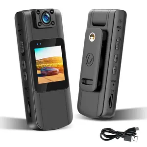 WiFi Body Camera with 180° Rotatable Lens 1920*1080P NightVision 5Hrs Recording Portable Handycam for Security Delivery Running Cycling Vlogging Camcorder