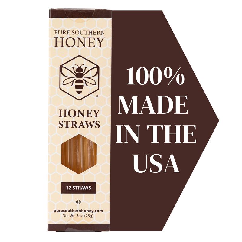 Pure Southern Honey Gift Set - 100% Raw & Unfiltered Honey Sticks - Sweet, Flavor Natural, Single-Serve for Tea