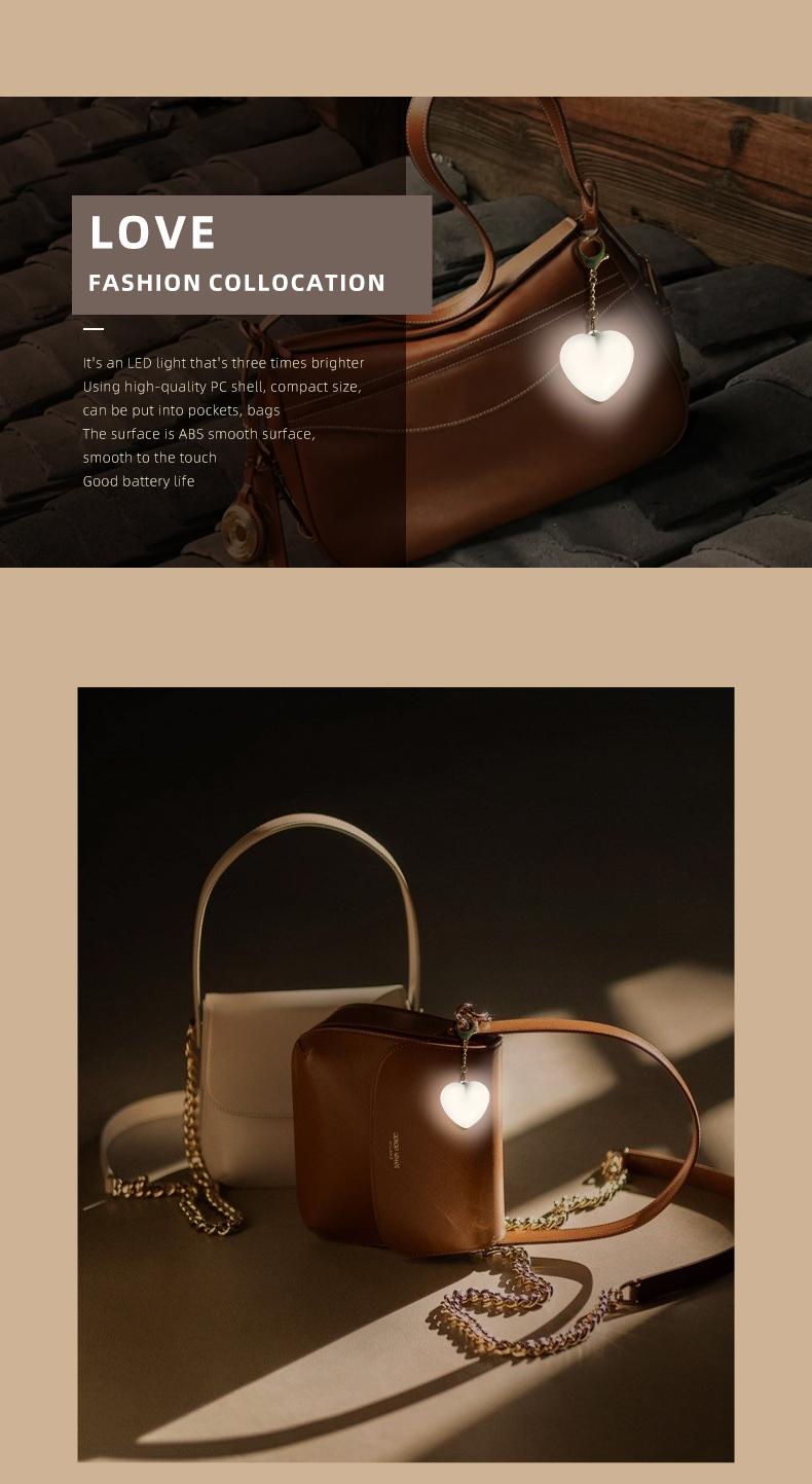 Love Wallet Tote Bag Touch Sensing Light Leather Handbag with Chain Strap for Women Heart-Shaped Illumination Functional & Stylish Accessory Love Wallet Tote Bag Touch Sensing Light Leather Handbag with Chain Strap for Women Heart-Shaped Illumination Functional & Stylish Accessory