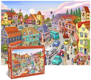 HUADADA-Jigsaw Puzzles for Adults 1000 Piece Small Town Life Jigsaw Puzzles for Adults 1000 Piece Simple Lifestyle Jigsaws 1000 Pieces for Adults Gifts