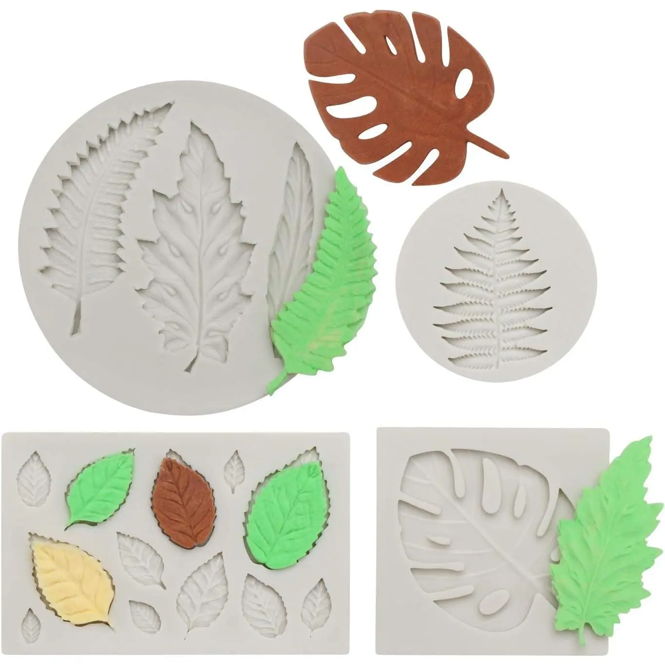 Gray Fern Leaf