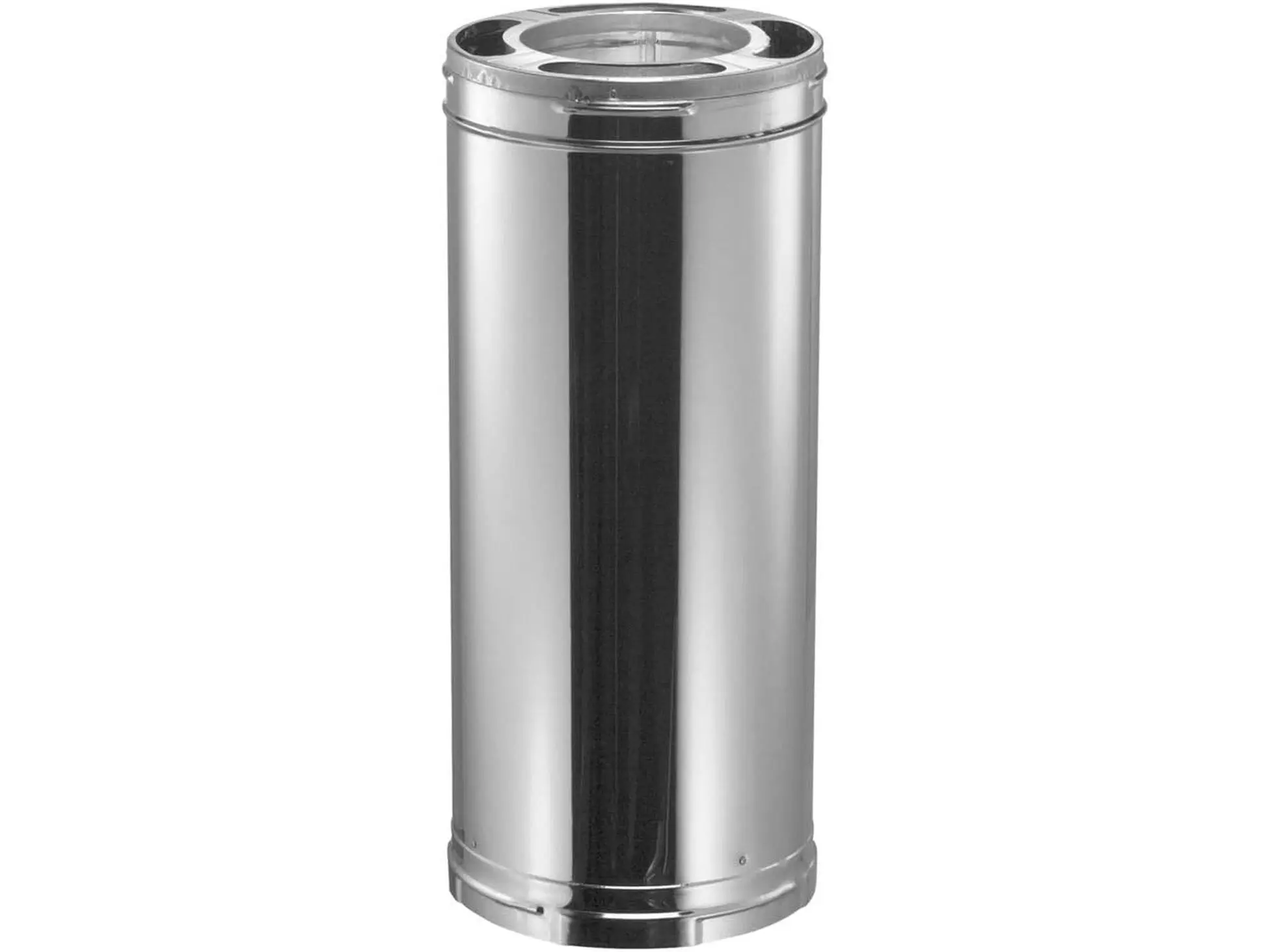 Duravent SD9017SS-A 6" X 36" in Stainless Steel Class A Triple Wall Chimney Pipe, Silver, for Stoves, Furnaces, Fire-Safe Design, with Ceramic Blanket Insulation