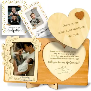 Will You Be My Godparents Proposal Gift - God Parents Presents Proposal Gifts, Godparents Gifts From Godchild, Godparents Picture Frame Ideas Baptism Christmas