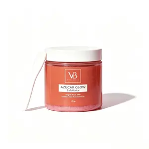 VB Azucar Glow Exfoliant & Brightening Sugar Scrub , Natural Hydrating Facial & Body Cleanser, Gentle Sugar Exfoliator for Smoother Skin, Refines Texture & Boosts Radiant Complexion