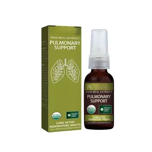 Raw Meal Extract Pulmonary Support Spray 1 fl oz/30ml Lung Detox Respiratory Health Oral Spray sputum liquid