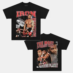 Mike Tyson Graphic Tee, Unisex Double Sided Shirt, Using 100% Cotton, Gift For Fans