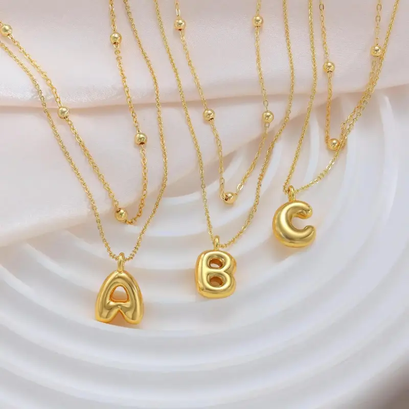 Layered Bubble Letter Necklace For Women Balloon Initial Necklaces Personalized A-Z Alphabet Pendant Cute Name Choker Necklace Women Teen Girls Charm Jewelry For Blackfriday Christmas Layered Bubble Letter Necklace For Women Balloon Initial Necklaces Personalized A-Z Alphabet Pendant Cute Name Choker Necklace Women Teen Girls Charm Jewelry For Blackfriday Christmas