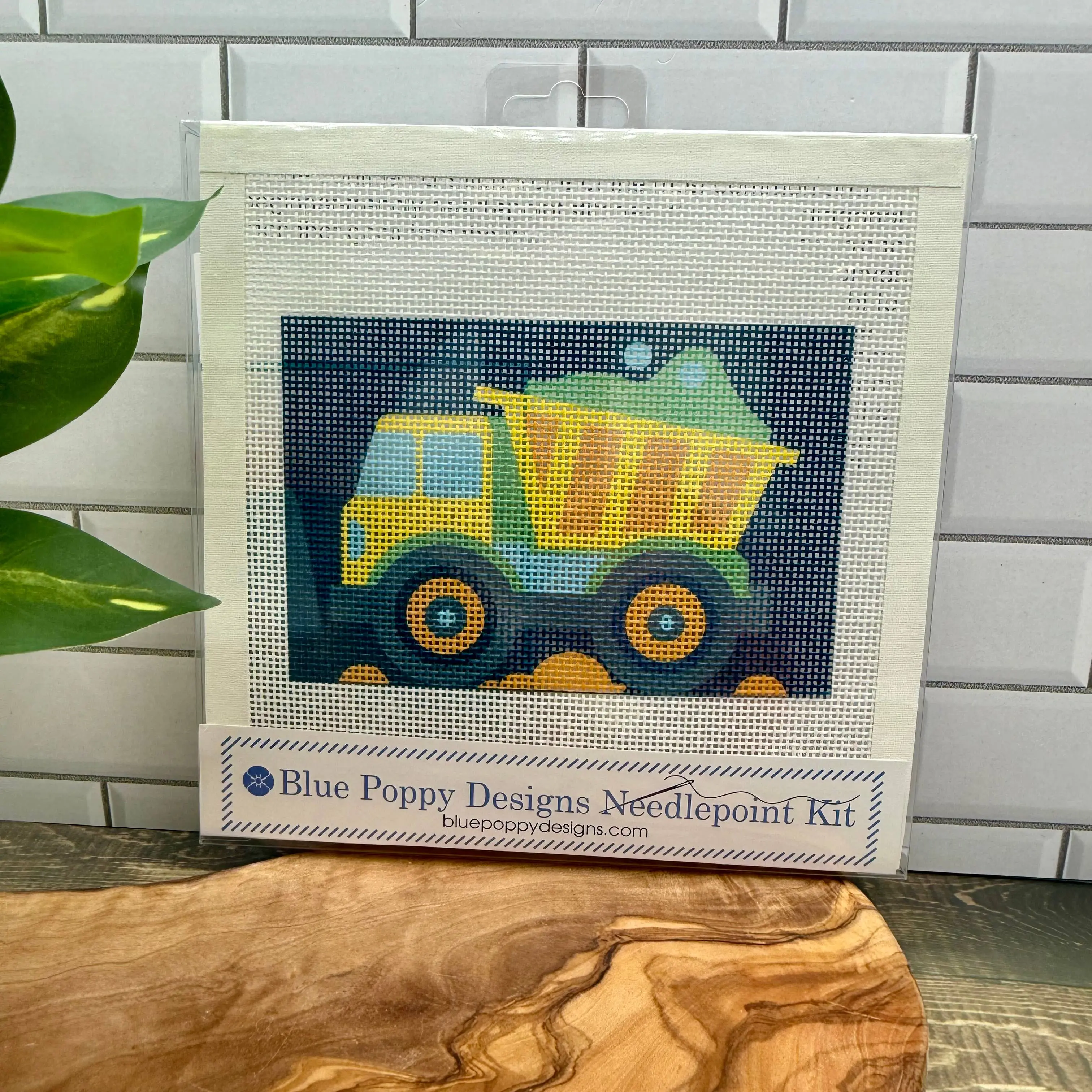 Dump Truck Needlepoint Kit 