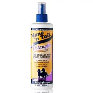 Mane 'n Tail Detangler Spray Tangles & Knots Solution pH Balanced Formula for Easy Combing and Rich Shine 12 fl oz