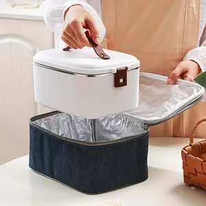 Portable Electric Lunch Box Food Heater for Car and Home Use - 60.87oz Capacity, 2-in-1 Design, Convenient and Efficient